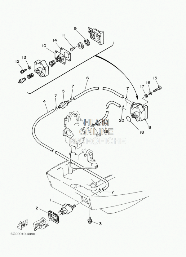 FUEL PIPE JOINT COMP. 1