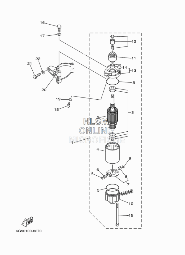 STARTING MOTOR ASSY (E)