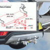 トヨタ TOYOTA プリウス 50系  DAA-ZVW51W/52W/55W H23.5～ ヒッチメンバー タイプ2 ハーフステンレス 9042-22 タイトジャパン 【メーカー直送、代引き不可】 - 画像 (4)