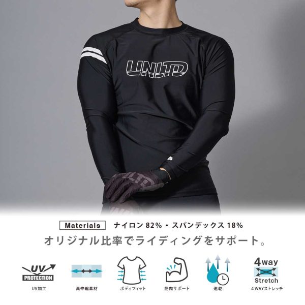 2025新作 UNLIMITED ラッシュガード HYDRO RASH GUARD 長袖 紫外線対策 水上バイク ULR0621 - 画像 (9)