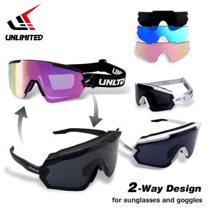 UNLIMITED デュアルフレクションサングラス ゴーグル ハイブリッド メンズ レディース 偏光 2WAY マリンスポーツ ジェットスキー アンリミテッド USG0710 2026新作