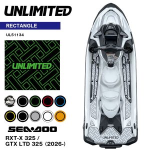 SEADOO デッキマット テープ付き  RXT-X 325 (26-)  / GTX LTD 325 (26-) UL51134 レクタングル UNLIMITED シードゥ  ジェットスキー